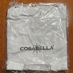 Cosabella long V- Neck tank. White. Small. New in package